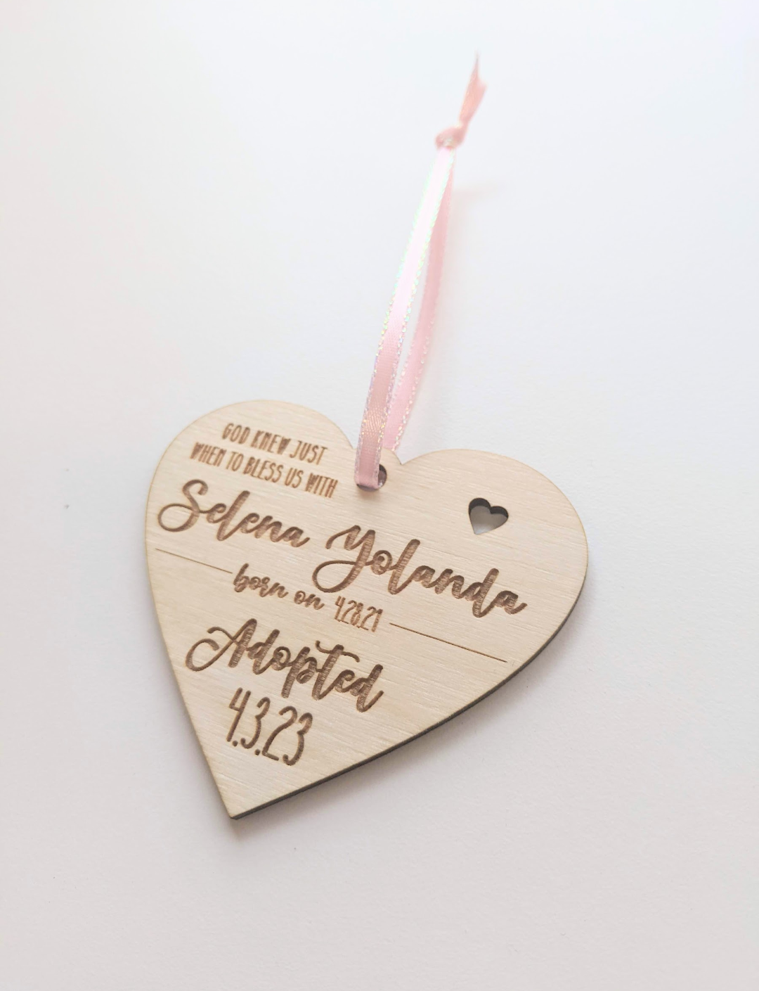 Personalized Adoption Ornament