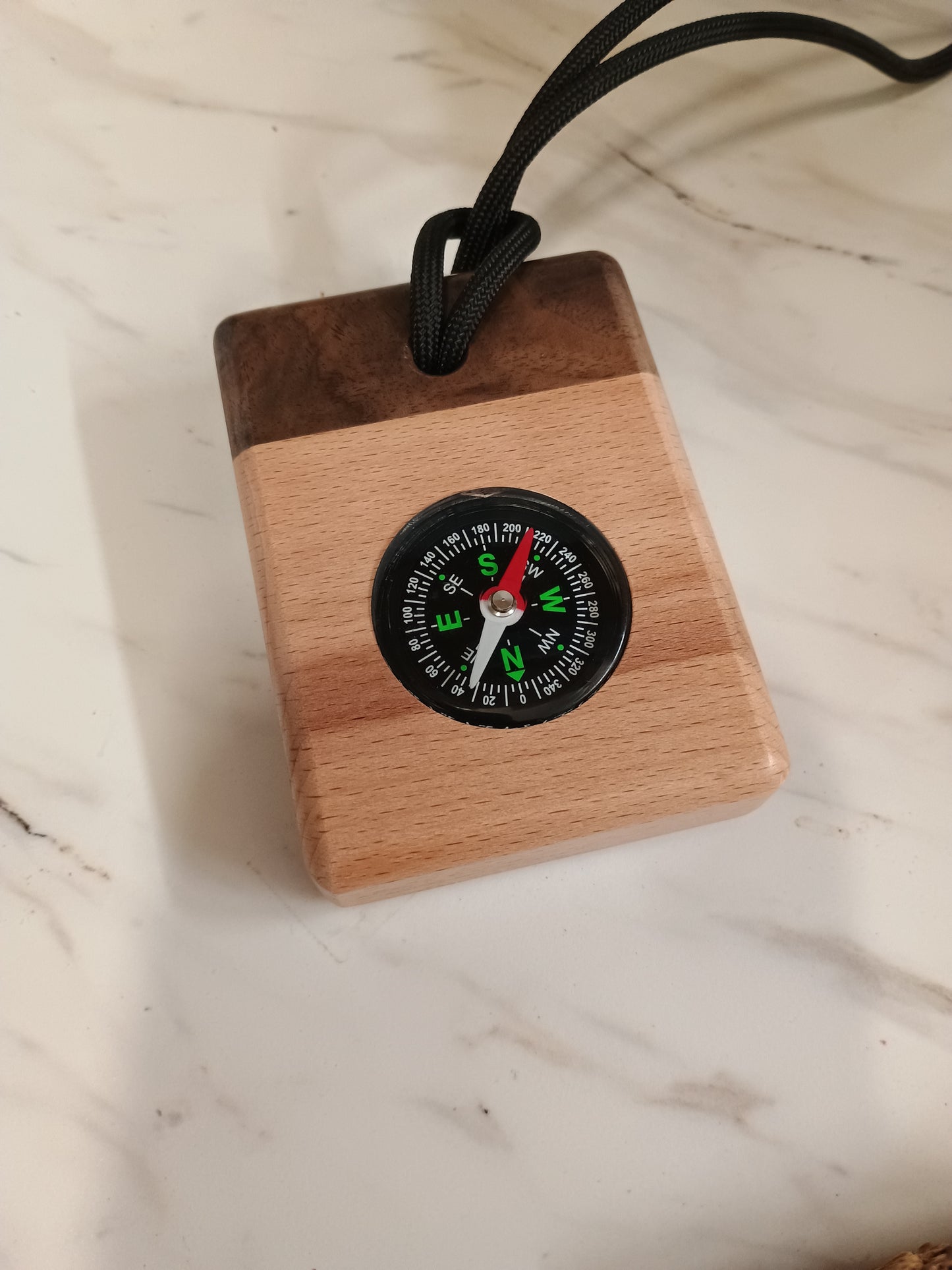 Wood Compass For Baptism and Confirmation Personalized