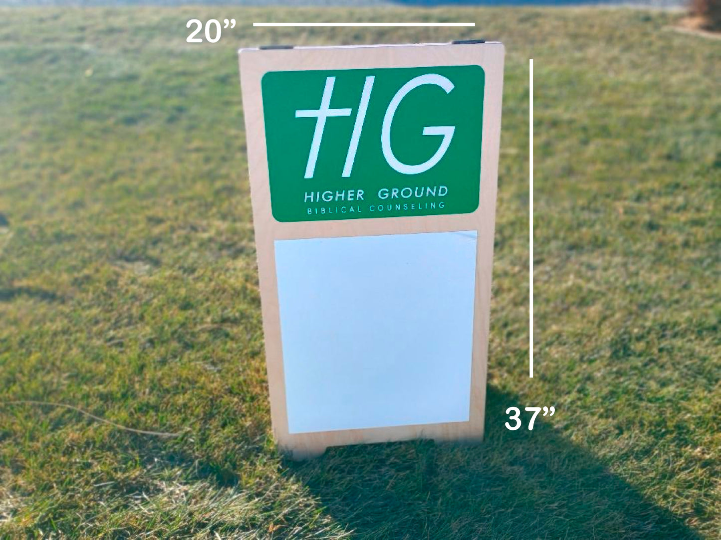 Custom Business A Frame Wood Sign for Sidewalk or Window Display