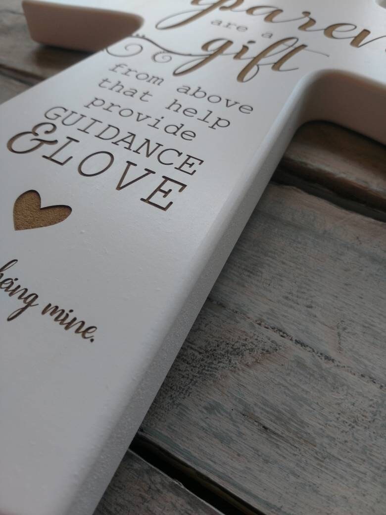 Personalized Godparents Cross Gift for Godparents, Baby godparent Dedication Gift, Personalized Baptism Gift, Gift for godparent