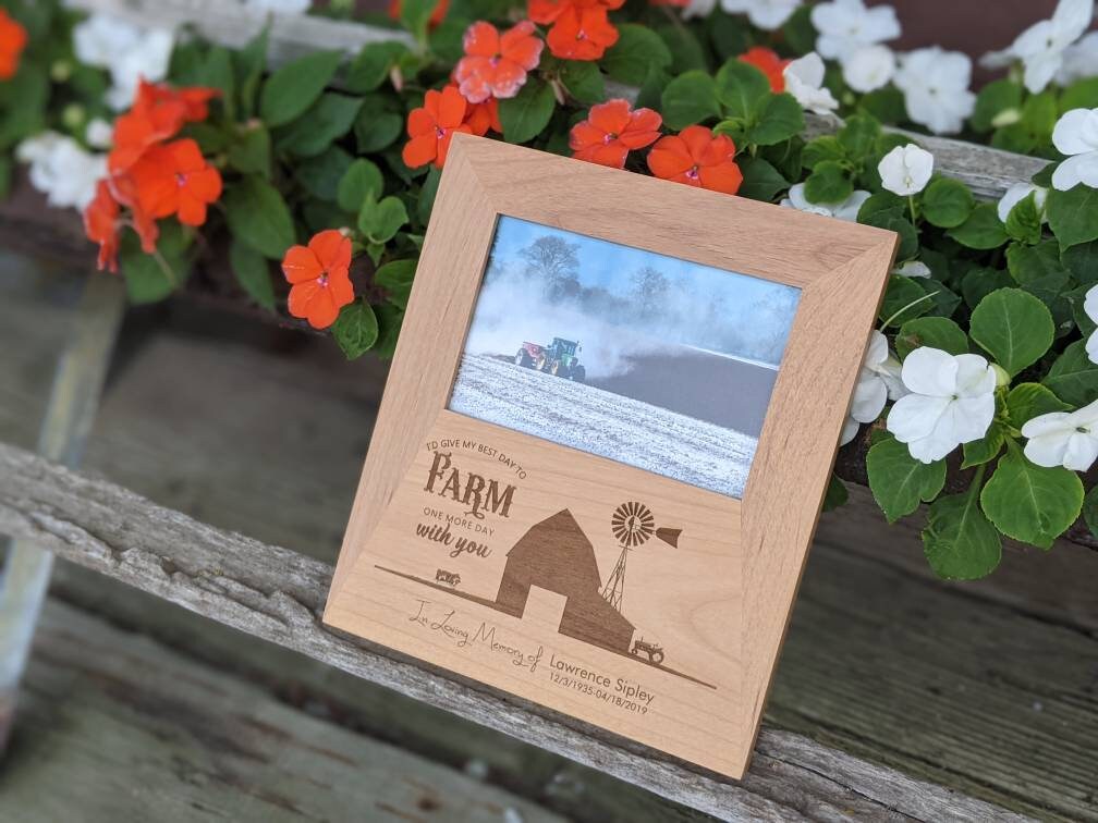 Favorite Memories Picture Frame, Personalized Farming Memorial Picture Frame for loss, farming memorial, grandpa memorial ,