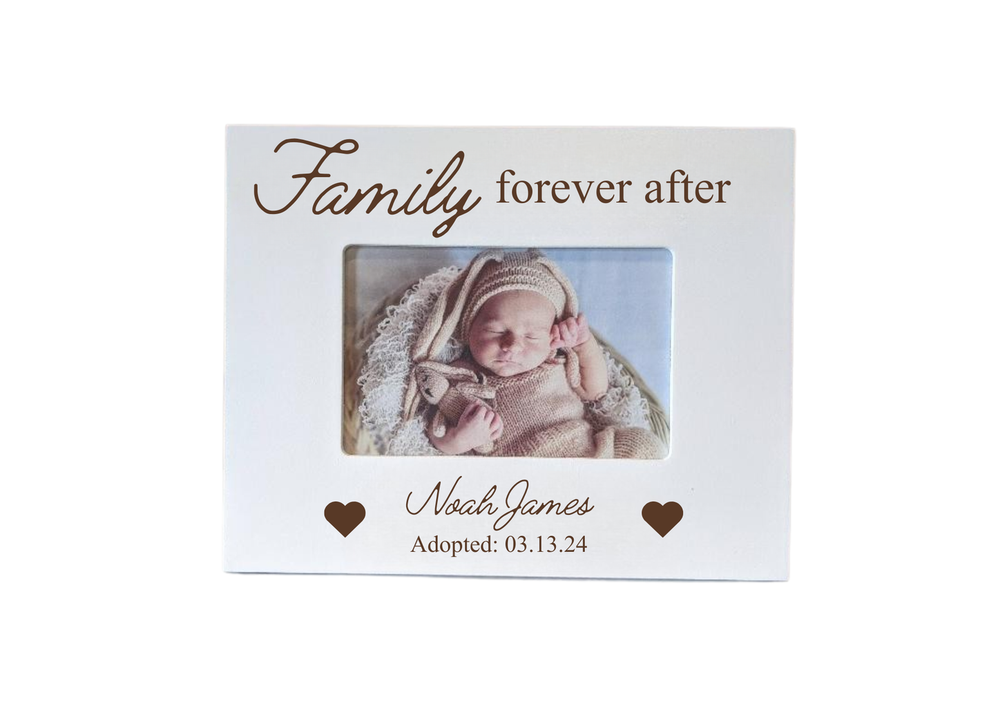 Personalized Adoption Picture Frame, Family Forever After - 4x6