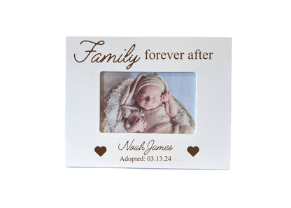 Personalized Adoption Picture Frame, Family Forever After - 4x6