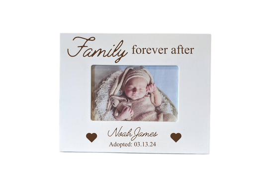 Personalized Adoption Picture Frame, Family Forever After - 4x6