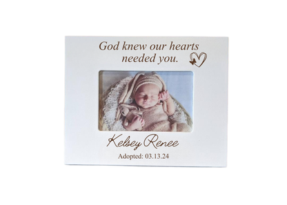 Adoption Picture Frame Gift, God Knew - 4x6