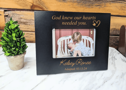Adoption Picture Frame Gift, God Knew - 4x6