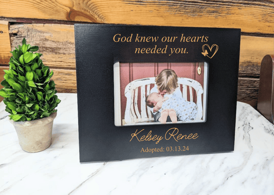 Adoption Picture Frame Gift, God Knew - 4x6