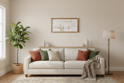 20x12 Memorial Sign with Wood frame