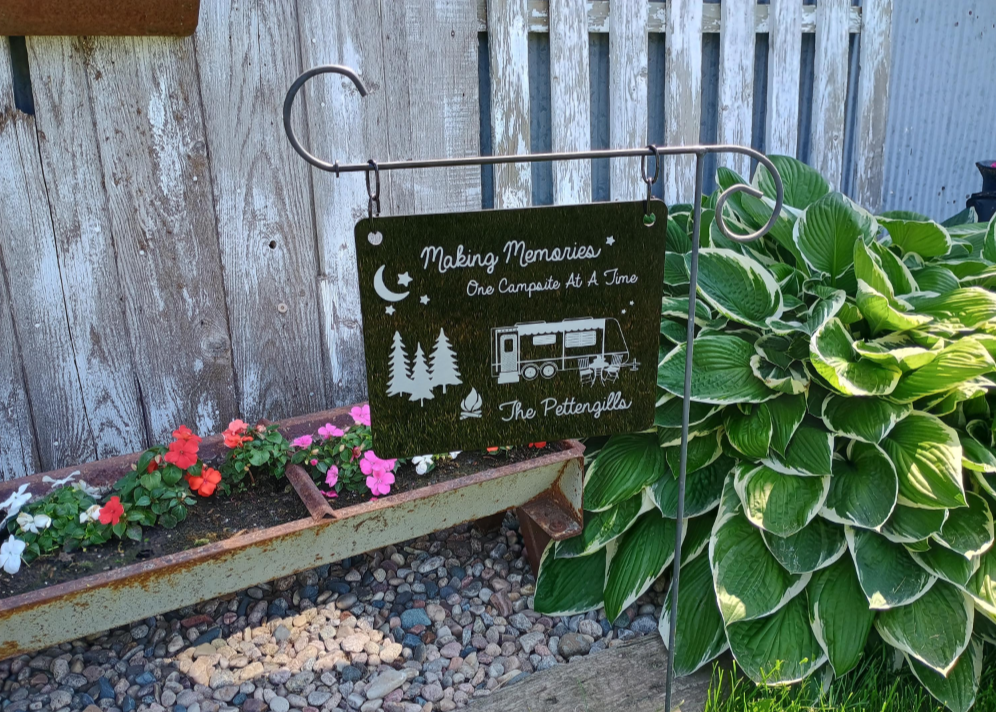 Personalized Camping Outdoor Sign With Last Name