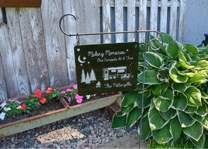 Personalized Camping Outdoor Sign With Last Name