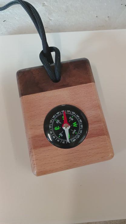 Wood Compass For Baptism and Confirmation Personalized