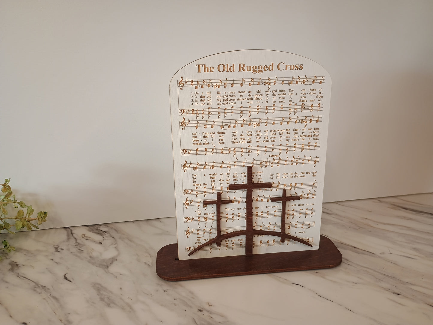 The Old Rugged Cross Hymn Easter Decor