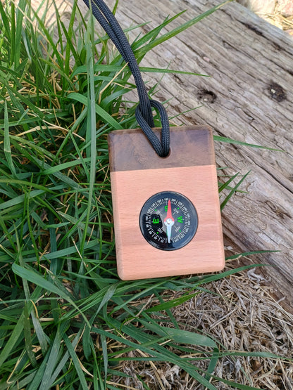 Wood Compass For Baptism and Confirmation Personalized