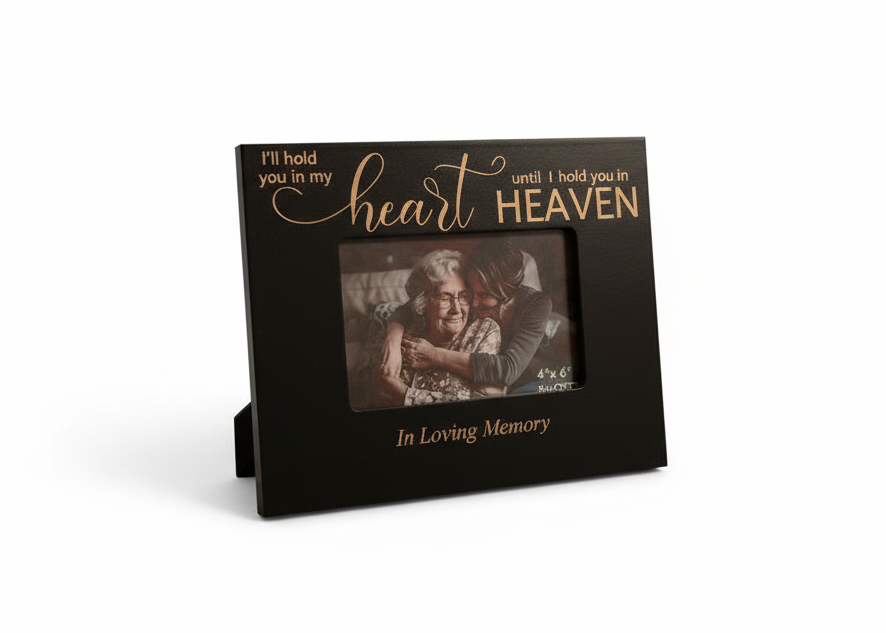 I'll Hold you In my Heart Until I Hold You in Heaven Picture Frame -4x6 Personalized