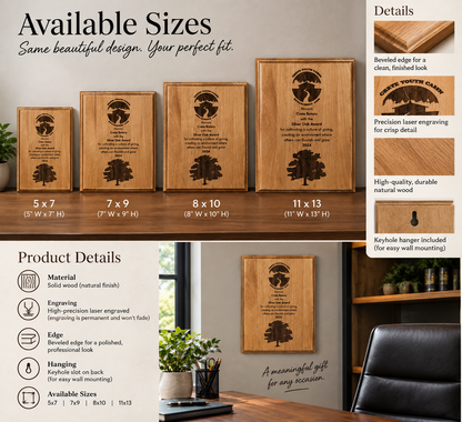 Custom Recognition Plaque
