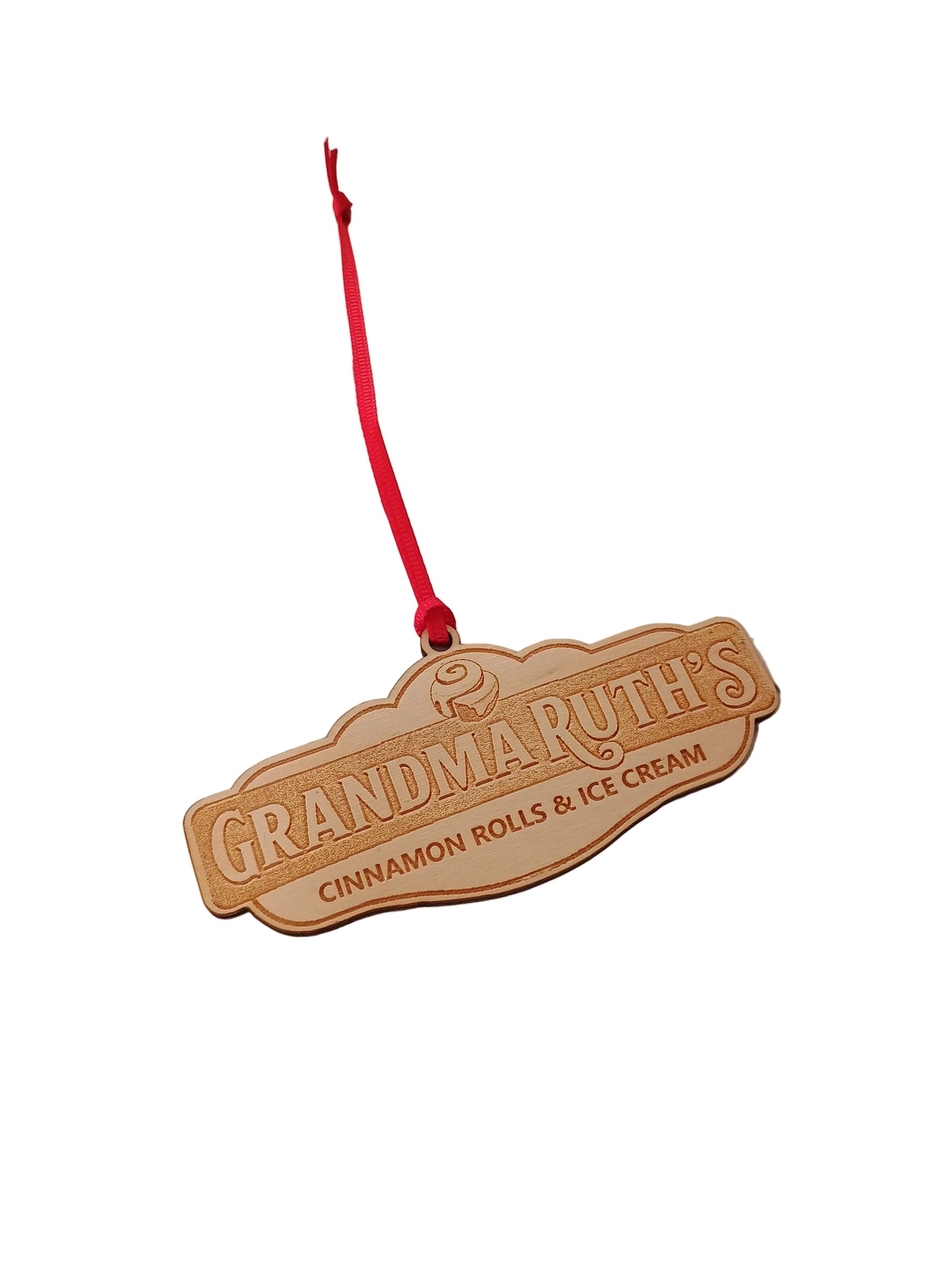 Set of 10 Wood Custom logo Christmas Ornaments, Business Christmas Ornament