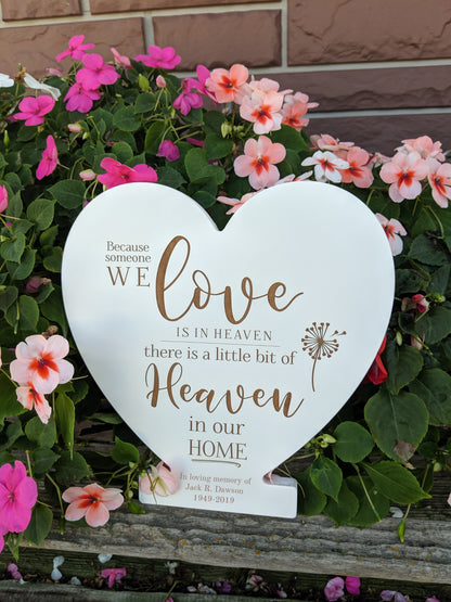 Heart Plaque Blank 10" - 5 PCS