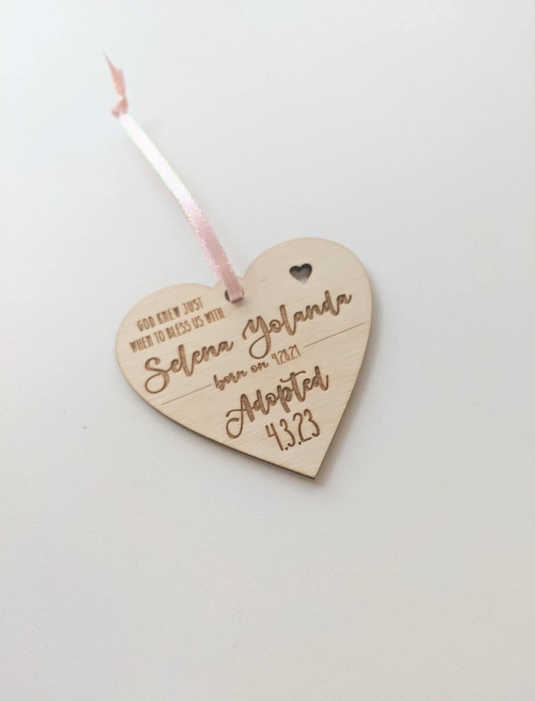 Personalized Adoption Ornament