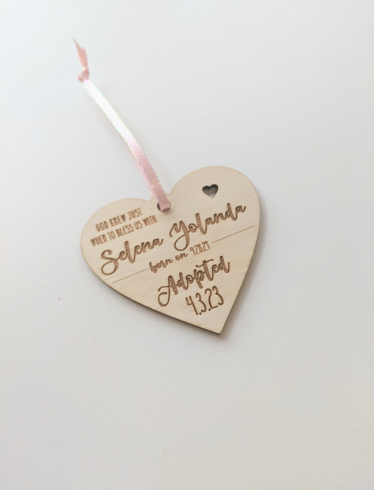 Personalized Adoption Ornament