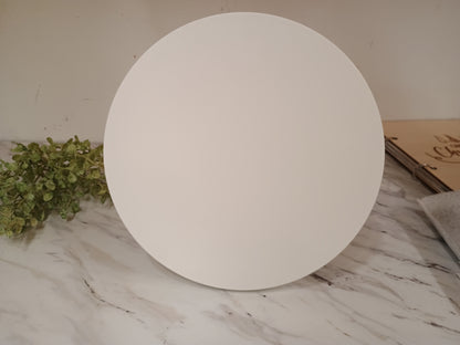 Blank White Round Plaques , 12" - 5PCS