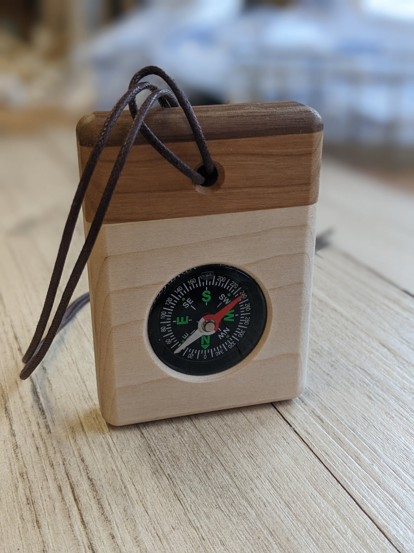 Wood Compass For Baptism and Confirmation Personalized