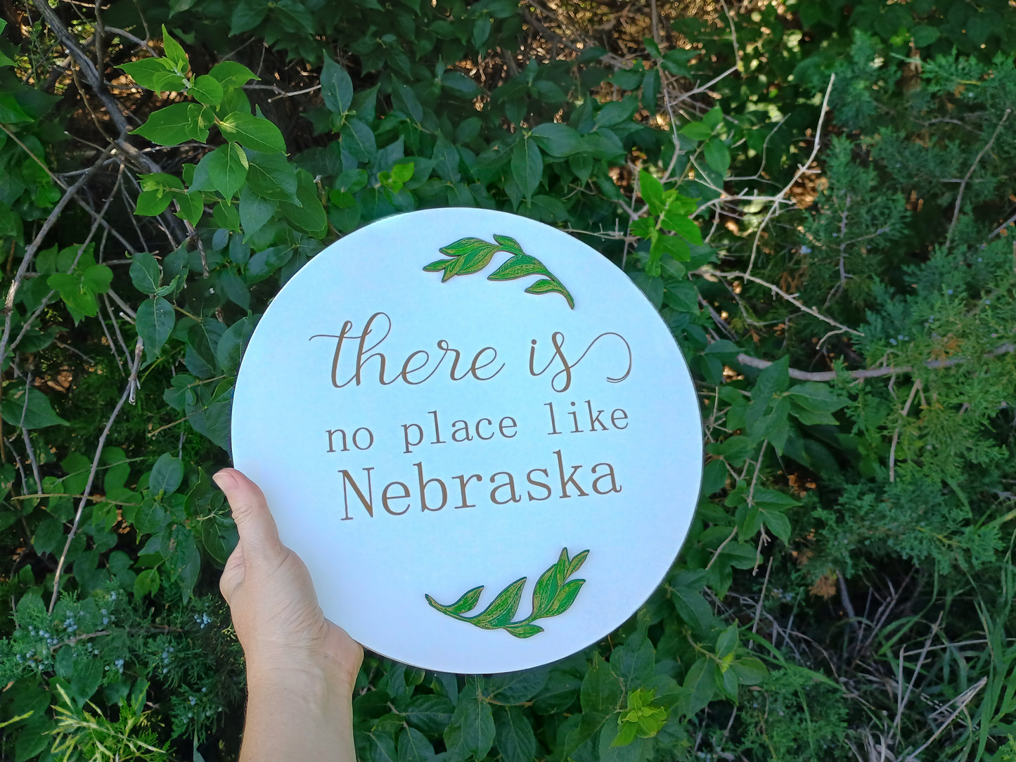 Blank White Round Plaques , 12" - 5PCS
