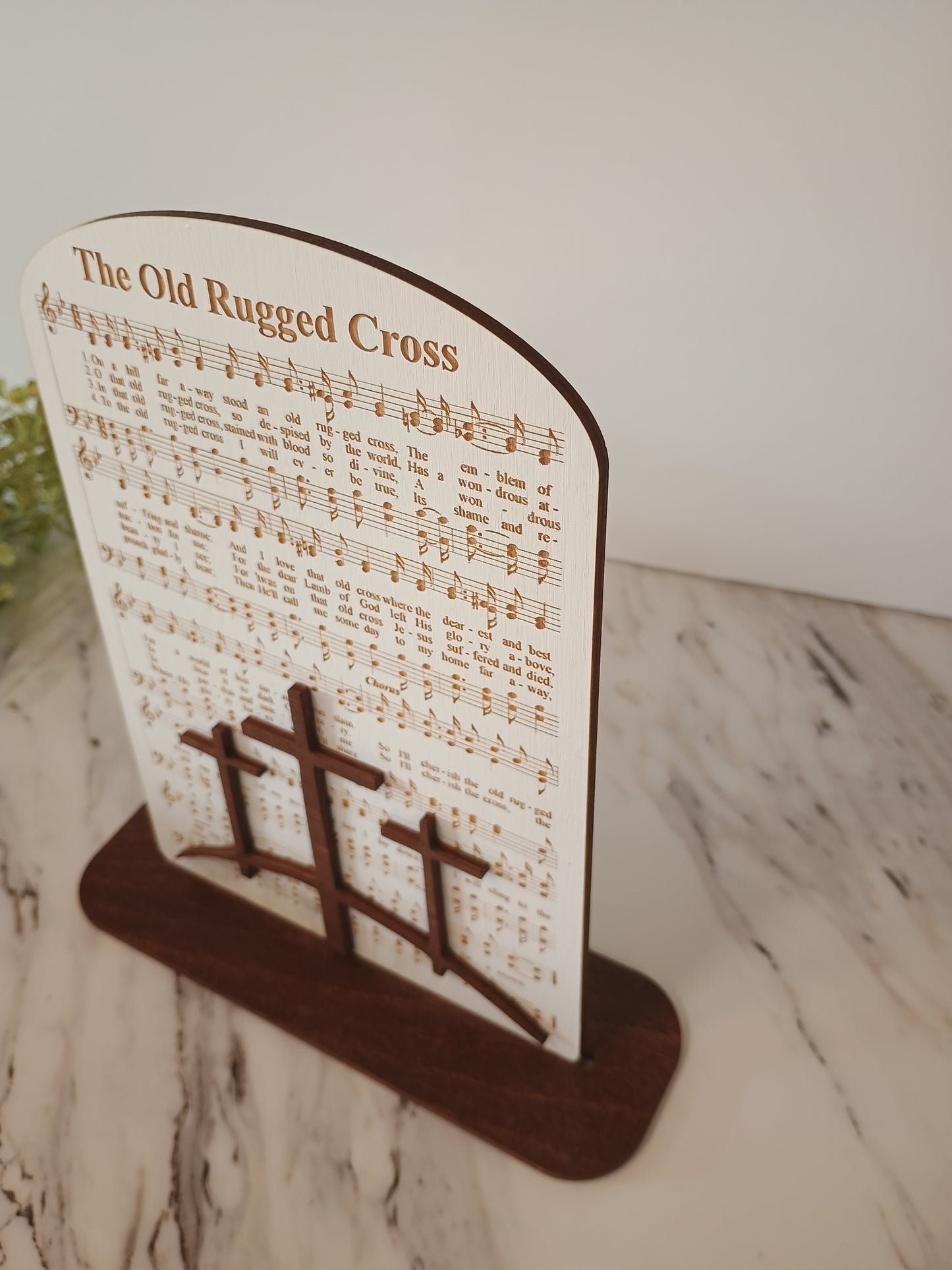 The Old Rugged Cross Hymn Easter Decor