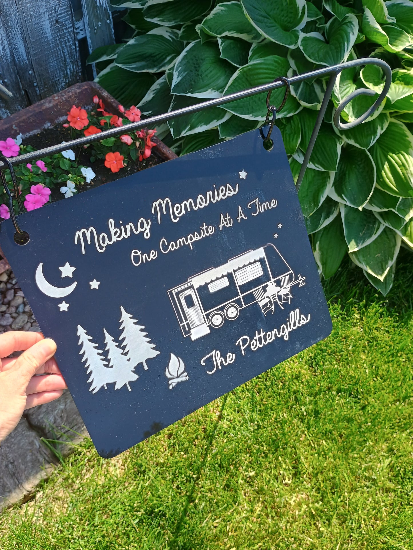 Personalized Camping Outdoor Sign With Last Name