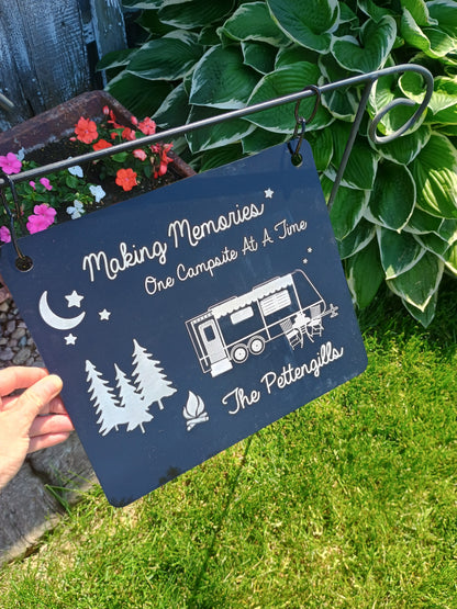 Personalized Camping Outdoor Sign With Last Name