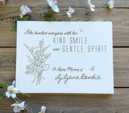 Handwritten Memorial Gift, hand written memorial gift, memorial signature gift, personalized signature gift, Funeral Gift for loss