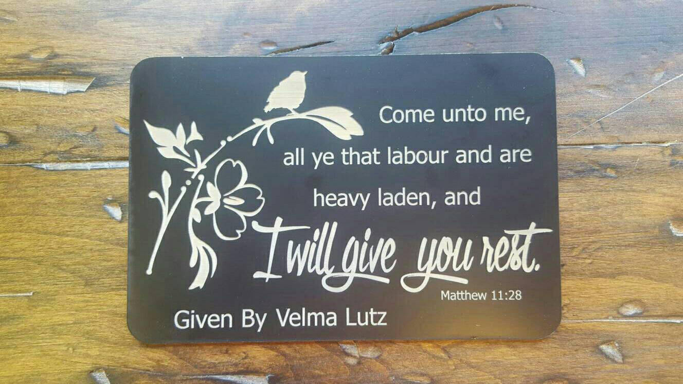 Outdoor bench plate For Bench