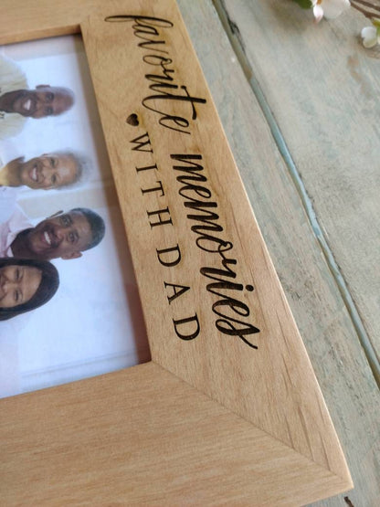 Memories with Dad Picture Frame,  Dad Memorial Gift, Mom memorial picture frame,Memorial Frame For funeral, Personalized