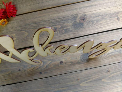 14x5 Carved Name Word Cut Out
