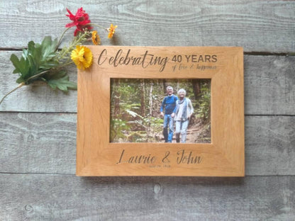 40th Anniversary Picture Frame