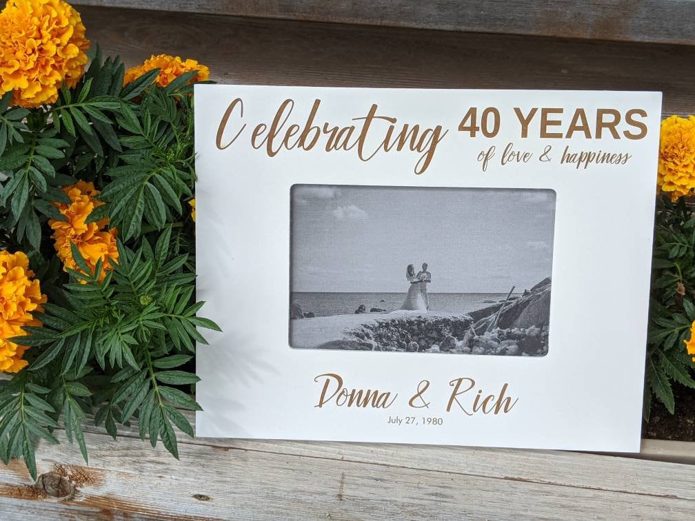 40th Anniversary Picture Frame